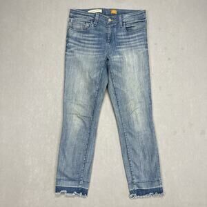 Anthropologie‎ Pilcro and the Letterpress Cropped Hem Jeans No 28 Medium Wash